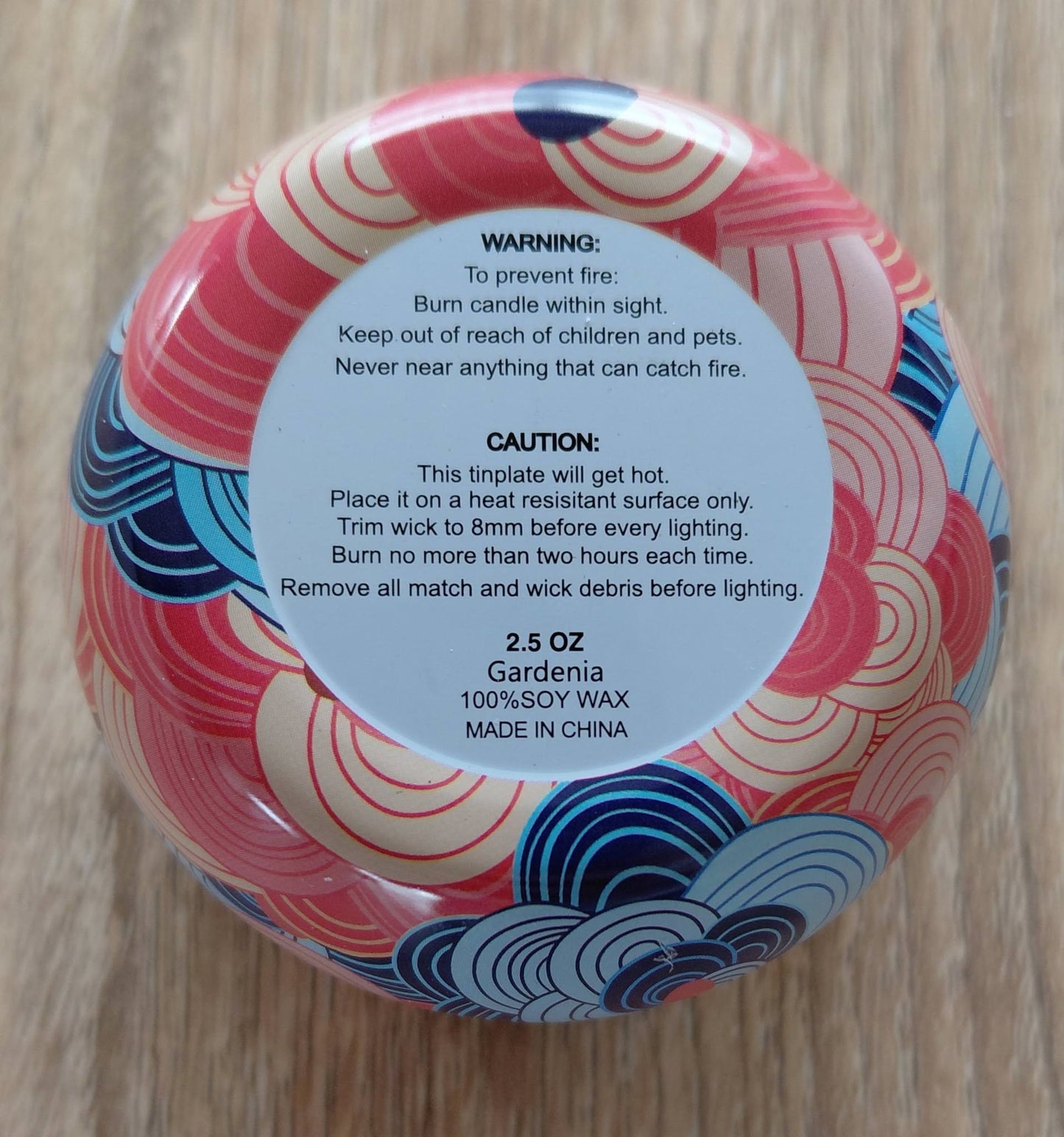 Gardenia Soy Candle Tin 2.5 OZ