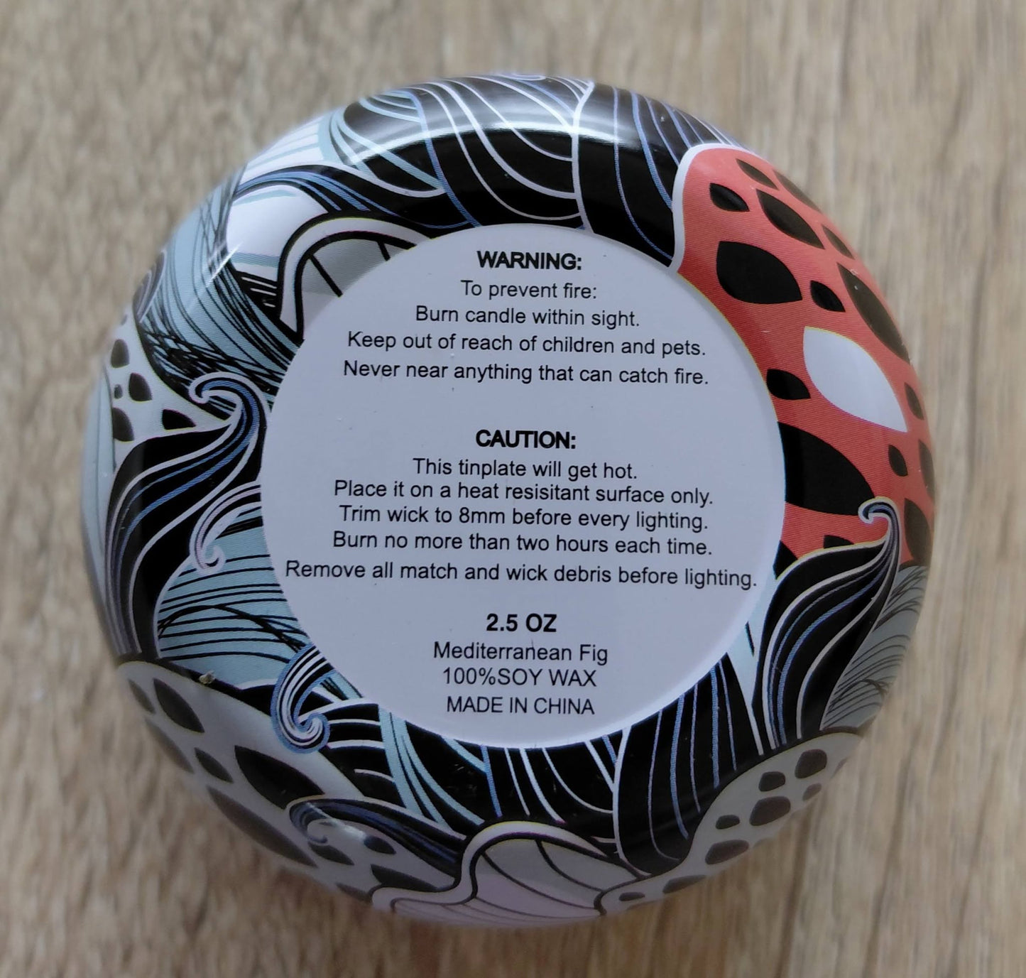 Mediterranean Fig Soy Candle Tin 2.5 OZ