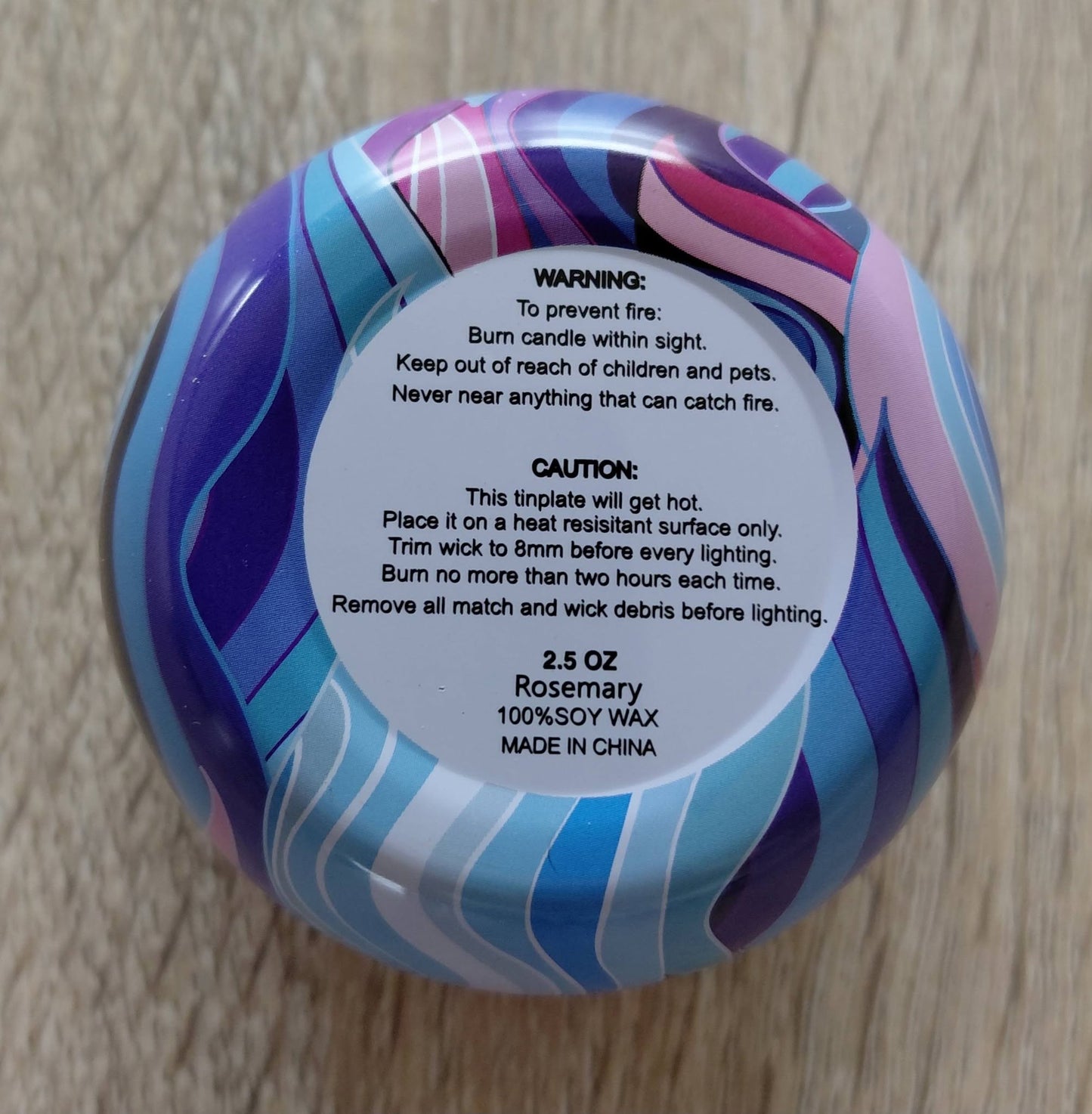 Rosemary Soy Candle Tin 2.5 OZ