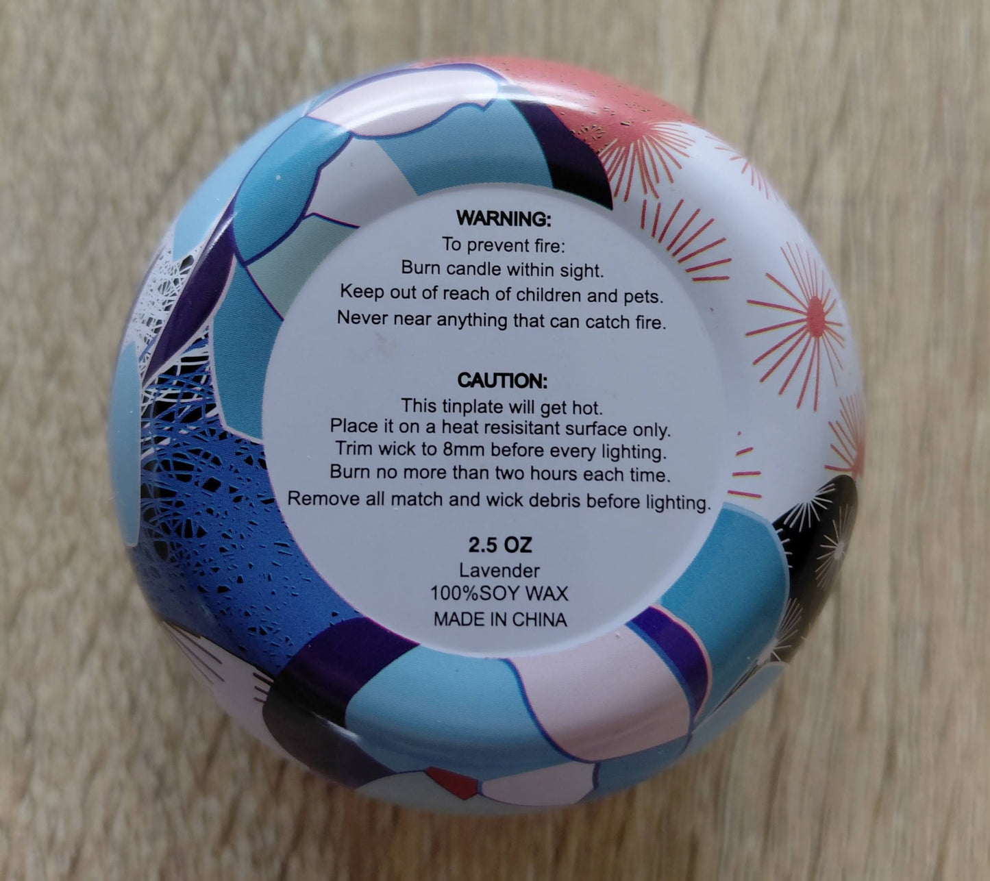 Lavender Soy Candle Tin 2.5 OZ